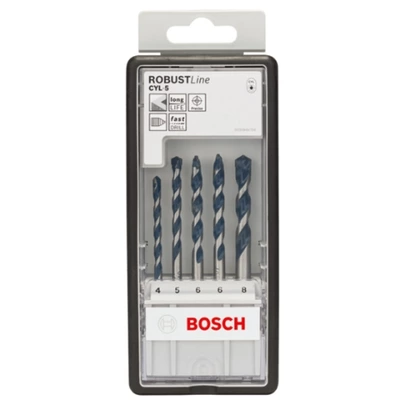 Set de brocas para hormigón Robust Line CYL-5, 5 unidades, de 4 - 8 mm