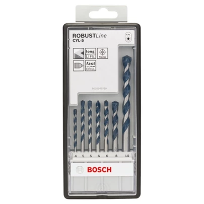 Set de brocas para hormigón Robust Line CYL-5, 7 unidades, de 4 - 10 mm