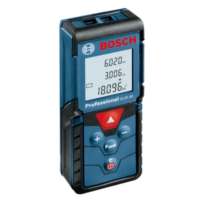 Bosch Professional Medidor láser de distancia GLM 40 (función de memoria, máx. distancia: 40 m, 2 pilas de 1,5 V, funda)