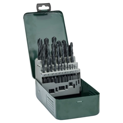 Set con 25 brocas HSS-R para metal