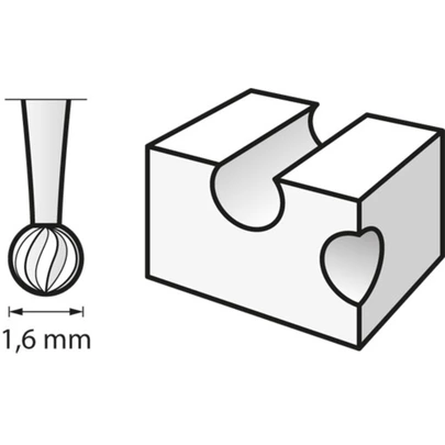 Fresa para grabar 1,6 mm