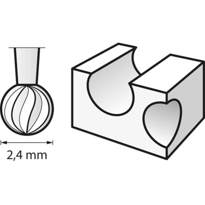 Fresa para grabar 2,4 mm