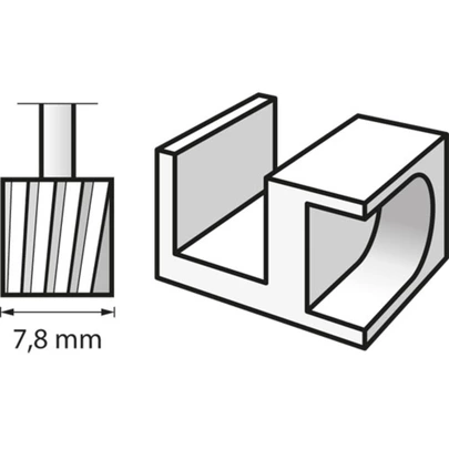 Fresa de alta velocidad 7,8 mm