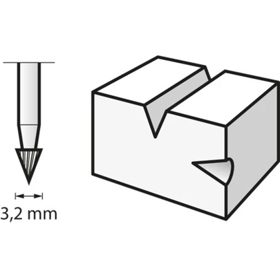 Fresa de alta velocidad 3,2 mm