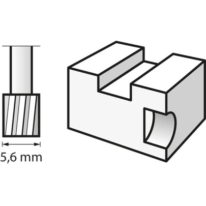 Fresa de alta velocidad 5,6 mm