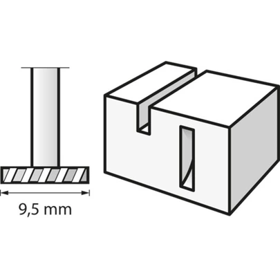 Fresa de alta velocidad 9,5 mm