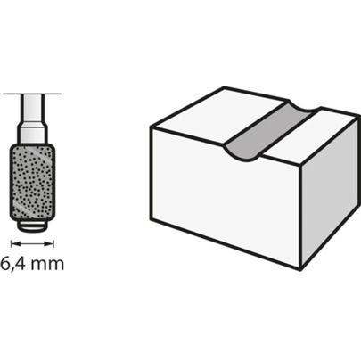 Banda de lija de 6,4 mm, grano 120