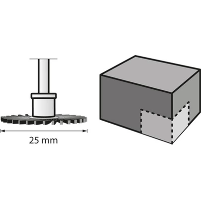 DREMEL® EZ SpeedClic: cepillo abrasivo para detalles, grano 36