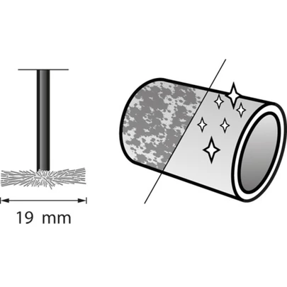 Cepillo de acero inoxidable 19 mm