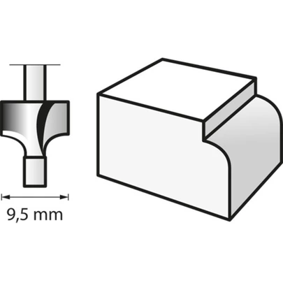 Fresa (HSS) 9,5 mm