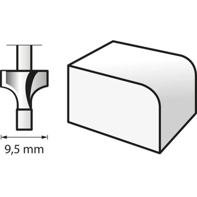 Fresa (HSS) 9,5 mm