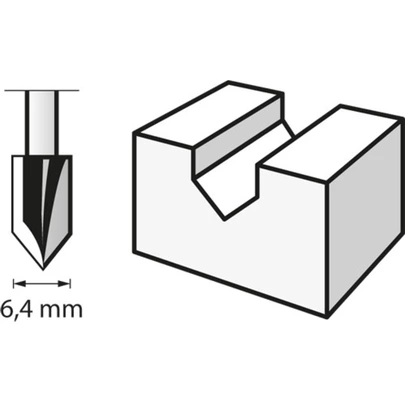 Fresa (HSS) 6,4 mm