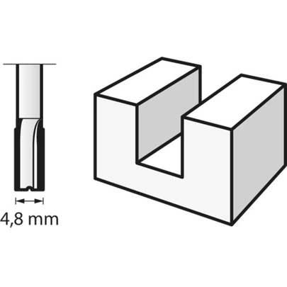 Fresa (HSS) 4,8 mm