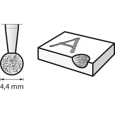 Muela de diamante 4,4 mm