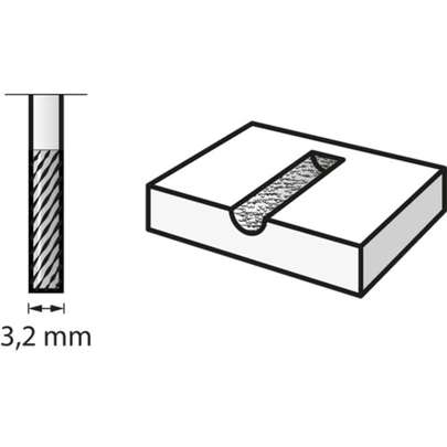 Punta cuadrada de fresa de carburo de tungsteno 3,2 mm