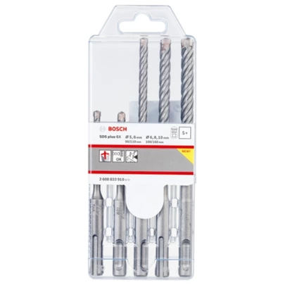 Set de brocas para martillo PRO SDS plus-5X, 5/6/6/8/10 mm, 5 uds.