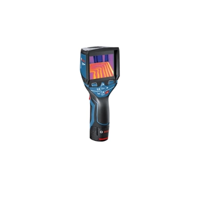 Bosch Professional Sistema 12V Cámara térmica GTC 400 C (1 batería 12V + cargador, con conectividad, medición -10 °C hasta +400 °C, res