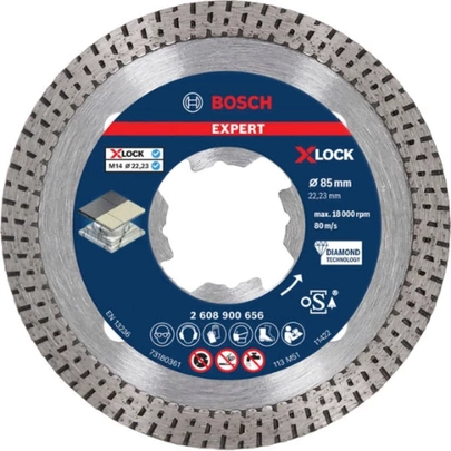 Disco de corte de diamante EXPERT HardCeramic X-LOCK de 85 x 22,23 x 1,6 x 7 mm