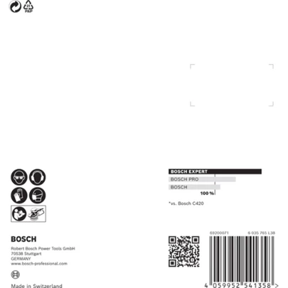 Papel de lija EXPERT C470 con 8 orificios para lijadoras excéntricas de 115 mm, G 120, 5 unidades
