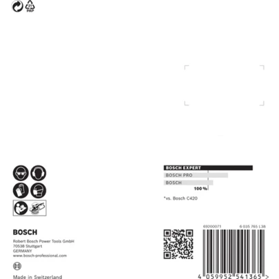 Papel de lija EXPERT C470 con 8 orificios para lijadoras excéntricas de 115 mm, G 180, 5 unidades