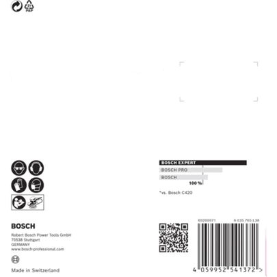 Papel de lija EXPERT C470 con 8 orificios para lijadoras excéntricas de 115 mm, G 240, 5 unidades