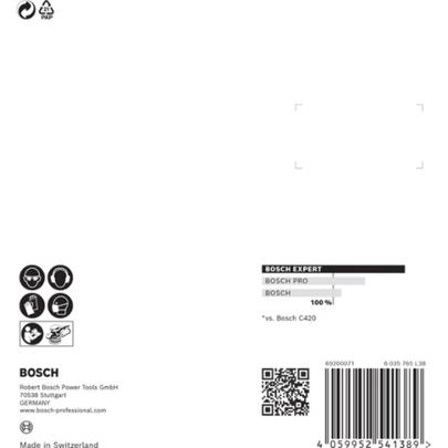 Papel de lija EXPERT C470 con 8 orificios para lijadoras excéntricas de 115 mm, G 320, 5 unidades