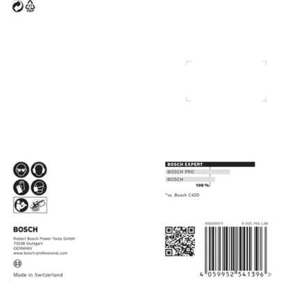 Papel de lija EXPERT C470 con 8 orificios para lijadoras excéntricas de 115 mm, G 400, 5 unidades