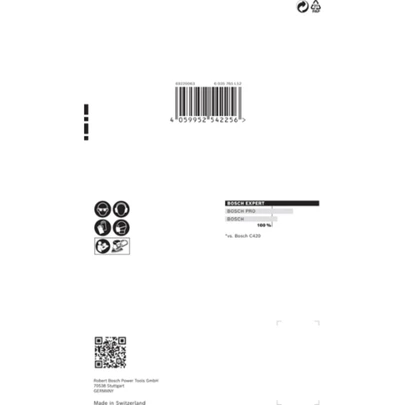 Papel de lija EXPERT C470 con 11 orificios para multilijadoras de 102 x 62 mm, 93 mm, G 80, 10 unidades
