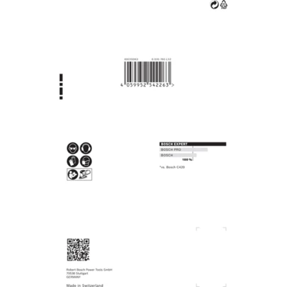 Papel de lija EXPERT C470 con 11 orificios para multilijadoras de 102 x 62 mm, 93 mm, G 120, 10 unidades