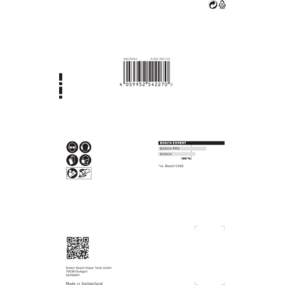 Papel de lija EXPERT C470 con 11 orificios para multilijadoras de 102 x 62 mm, 93 mm, G 180, 10 unidades