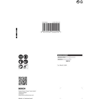 Papel de lija EXPERT C470 con 6 orificios para lijadoras orbitales 115 x 107 mm, G 60 10 unidades