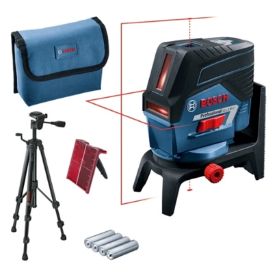 Bosch Professional Nivel Láser GCL 2-50 C (láser rojo, interior, con función aplicación, soporte, trípode BT 150, alcance visible: hast
