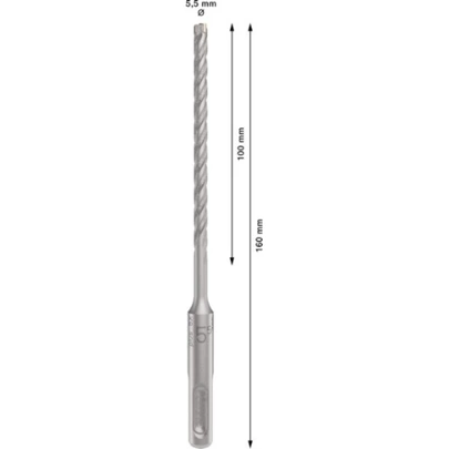 Broca para martillo PRO SDS plus-5X, 5,5 x 100 x 160 mm