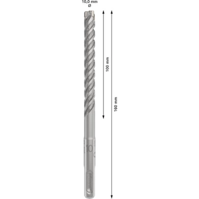 Broca para martillo PRO SDS plus-5X, 10 x 100 x 160 mm