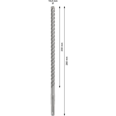 Broca para martillo PRO SDS plus-5X, 10 x 200 x 260 mm