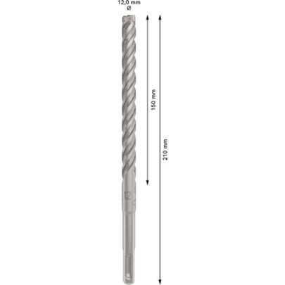 Broca para martillo PRO SDS plus-5X, 12 x 150 x 210 mm