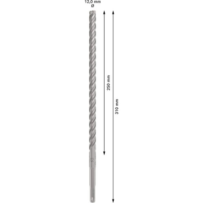 Broca para martillo PRO SDS plus-5X, 12 x 250 x 310 mm