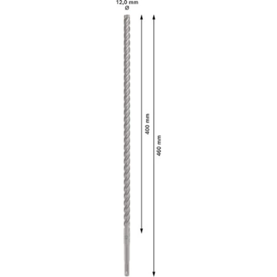 Broca para martillo PRO SDS plus-5X, 12 x 400 x 460 mm