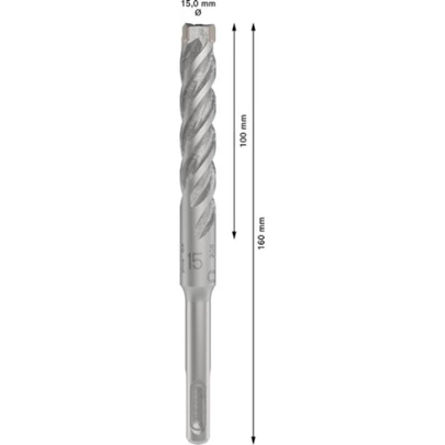 Broca para martillo PRO SDS plus-5X, 15 x 100 x 160 mm