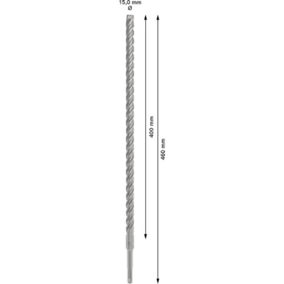 Broca para martillo PRO SDS plus-5X, 15 x 400 x 460 mm