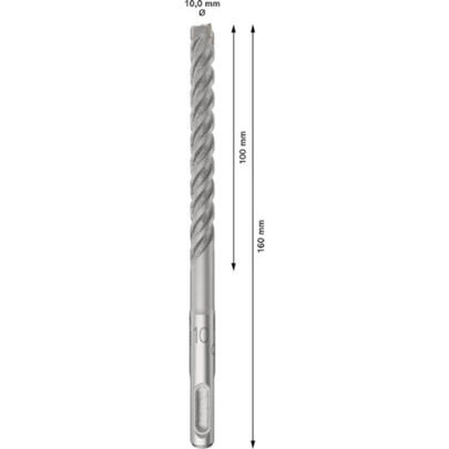 Broca para martillo PRO SDS plus-5X, 10 x 100 x 160 mm