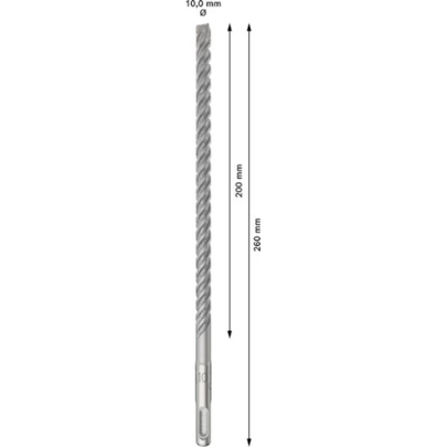 Broca para martillo PRO SDS plus-5X, 10 x 200 x 260 mm