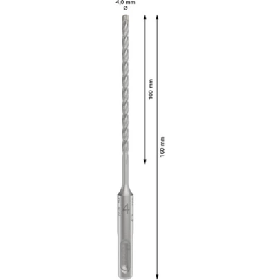 Broca para martillo PRO SDS plus-5X, 4 x 100 x 160 mm