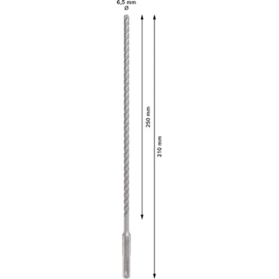 Broca para martillo PRO SDS plus-5X, 6,5 x 250 x 310 mm