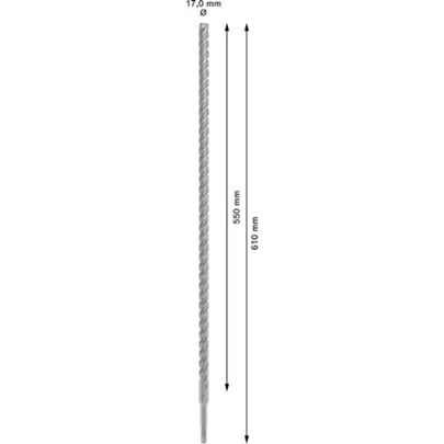 Broca para martillo PRO SDS plus-5X, 16 x 550 x 610 mm