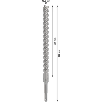 Broca para martillo PRO SDS plus-5X, 18 x 250 x 300 mm