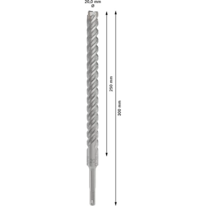 Broca para martillo PRO SDS plus-5X, 20 x 250 x 300 mm