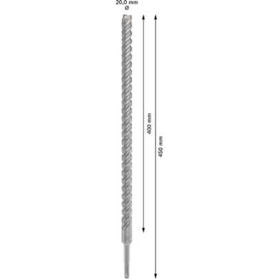 Broca para martillo PRO SDS plus-5X, 20 x 400 x 450 mm