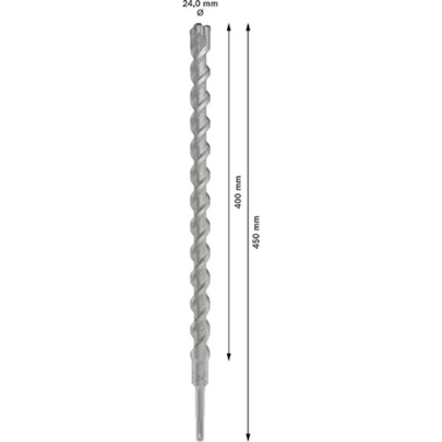 Broca para martillo PRO SDS plus-5X, 24 x 400 x 450 mm