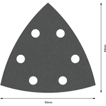 Hoja de lija PRO F355, 93 mm, G320